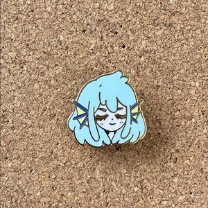 Cute aquatic character enamel pin